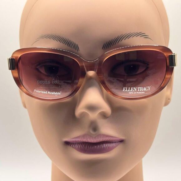 NOS Vintage Y2K Designer Sunglasses | Ellen Tracy | Pink Tortoise Plastic 2000s main image 8
